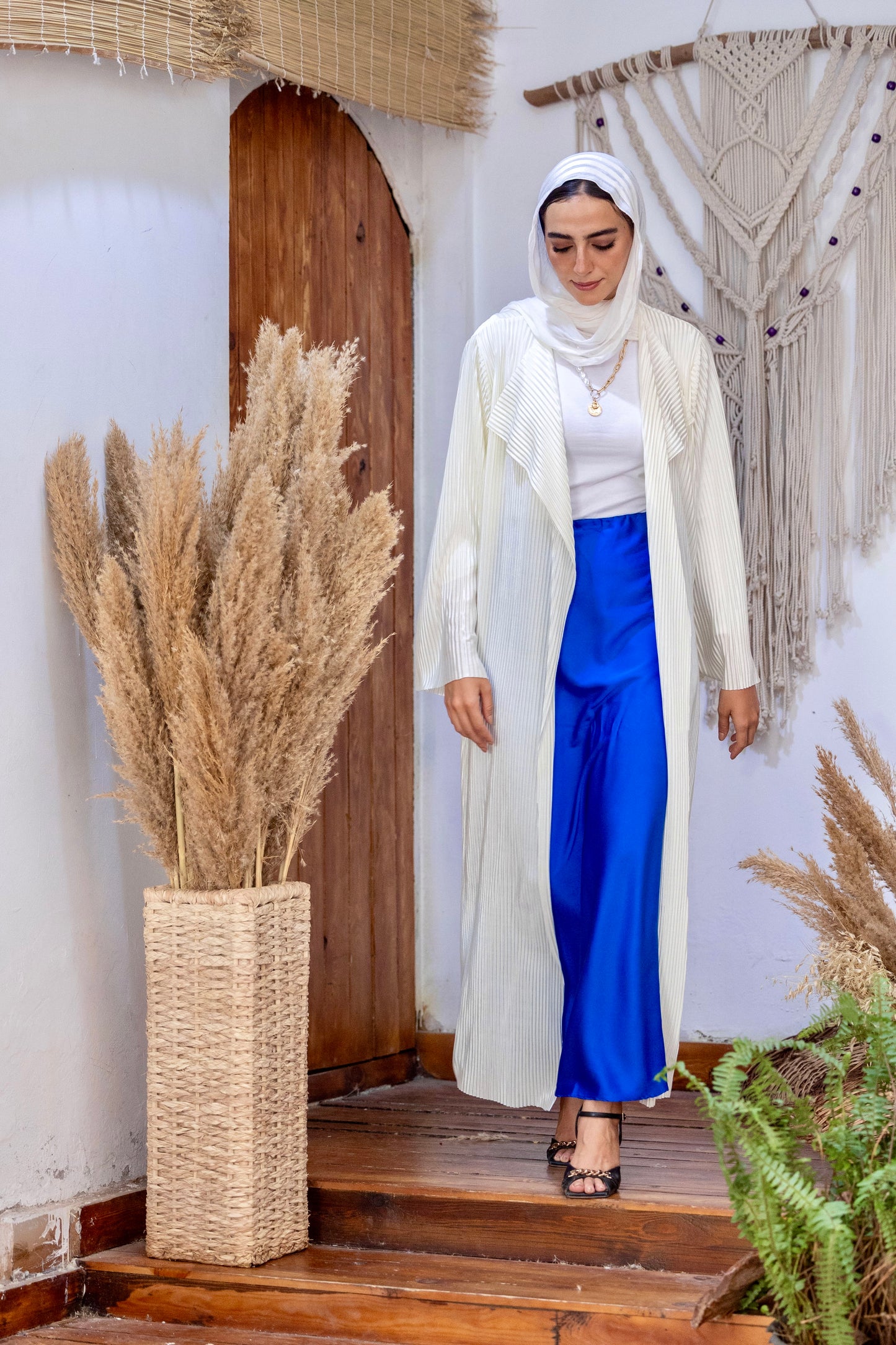 Pleated Kimono - Offwhite