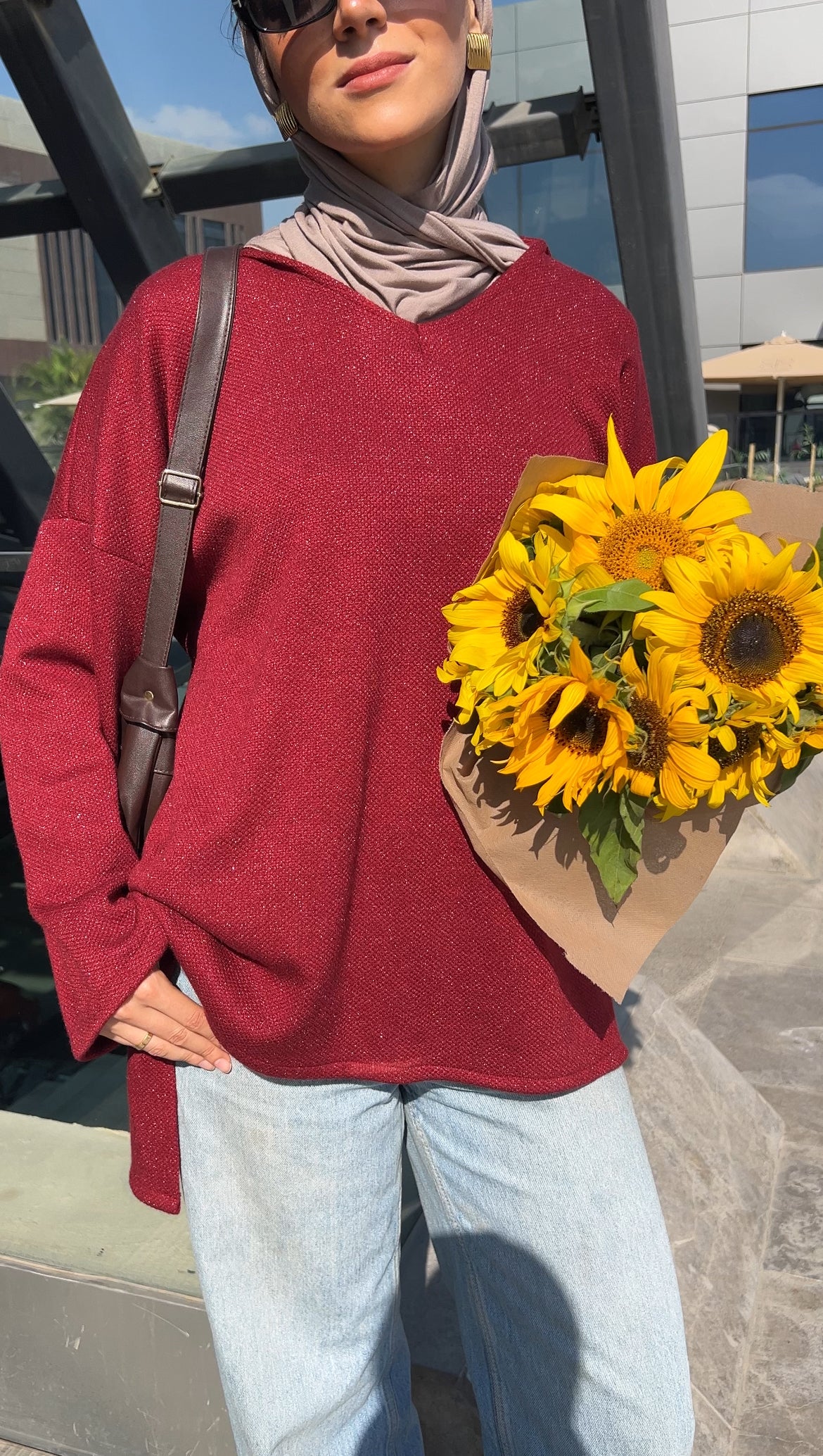 Burgundy Aura Pullover