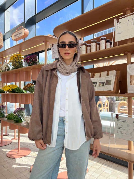 Brown Belle Suede Jacket