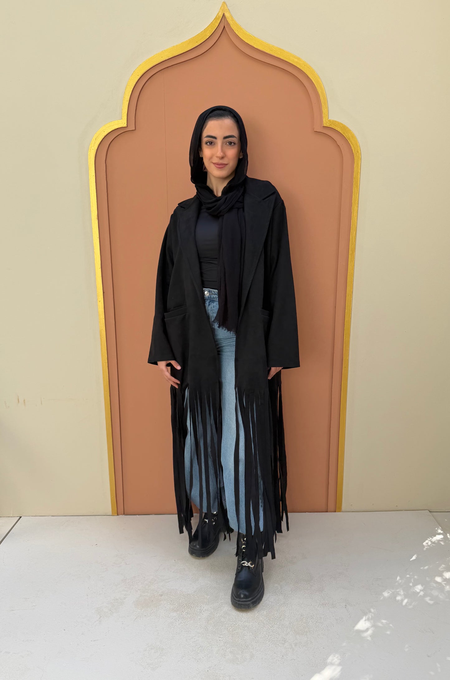 The Fringes Statement Coat - Black