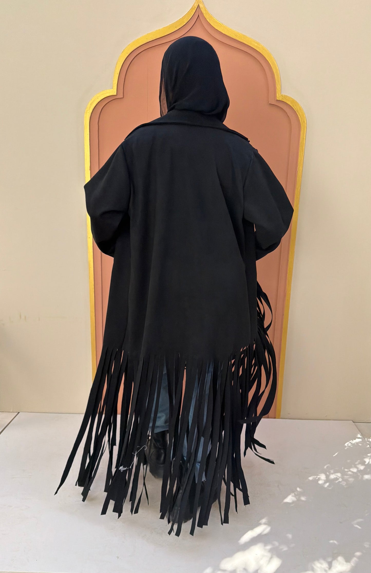 The Fringes Statement Coat - Black