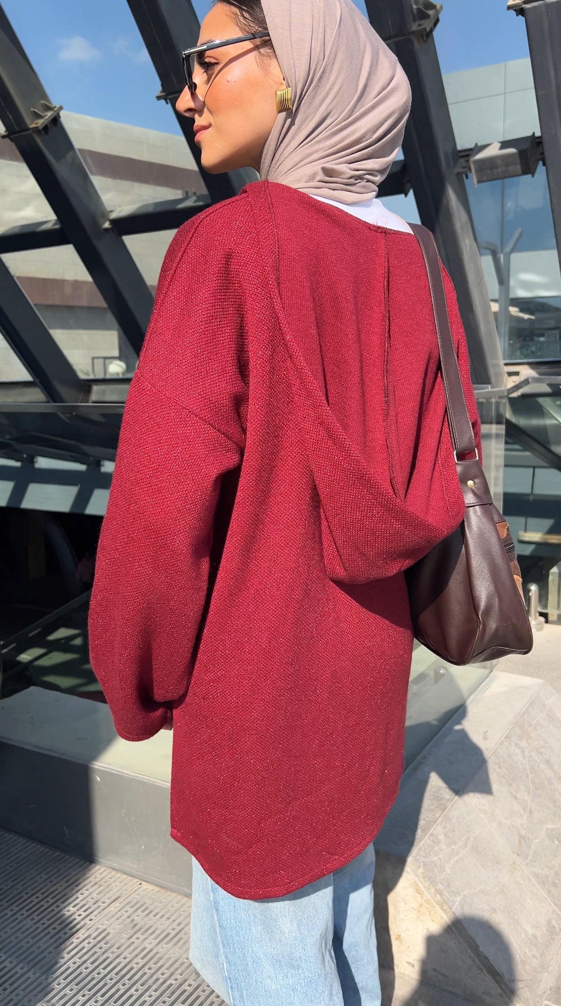 Burgundy Aura Pullover