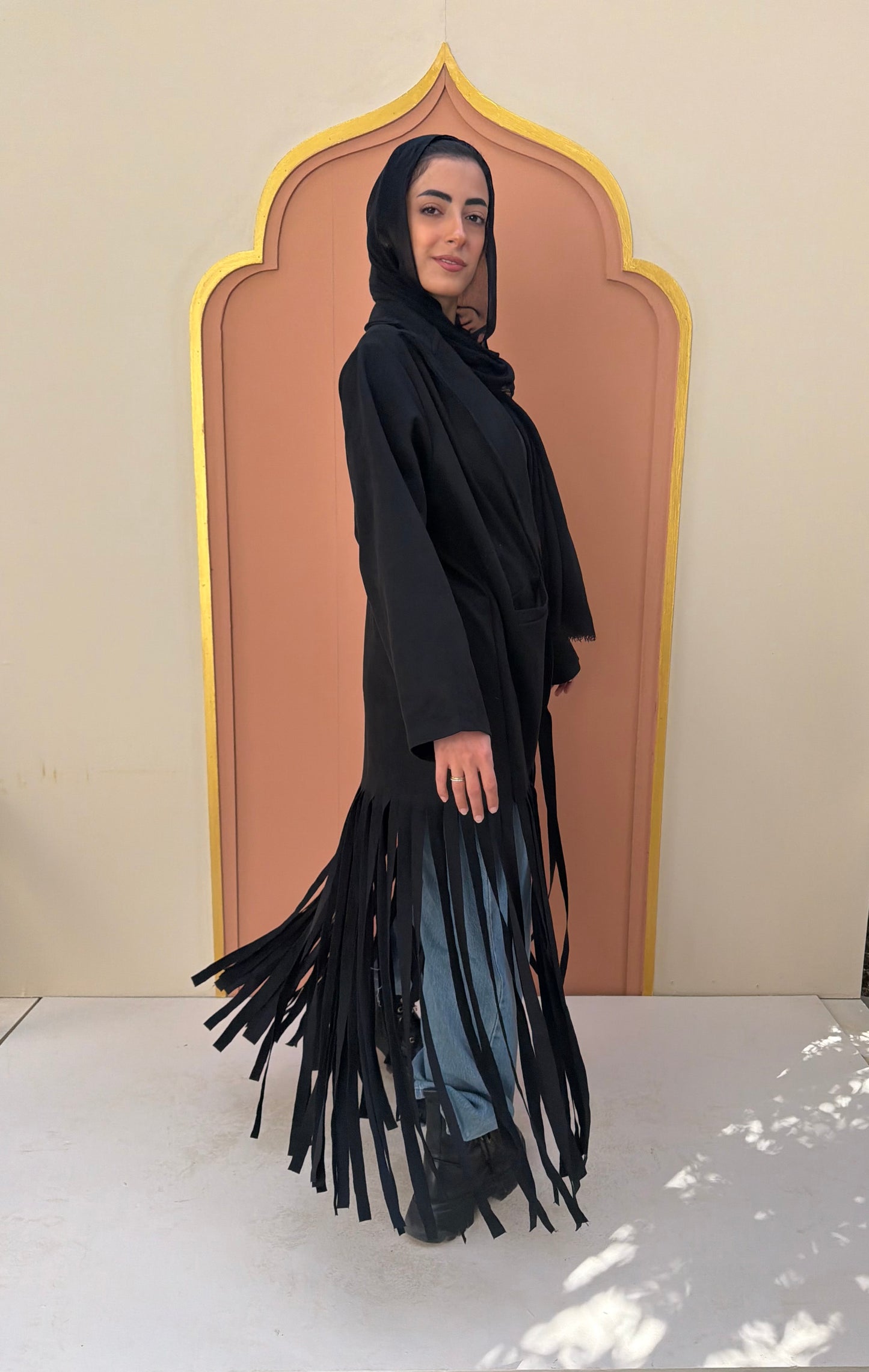 The Fringes Statement Coat - Black